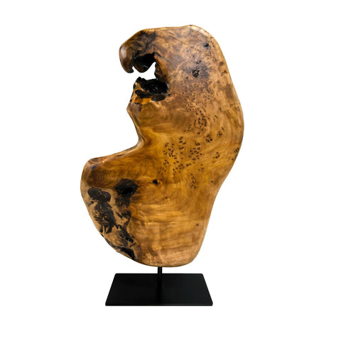 WELLAND live-edge wood art enhances a room's natural style.