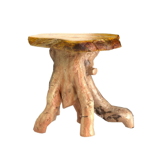 WELLAND Rustic accent table with woodgrain adds character to any room