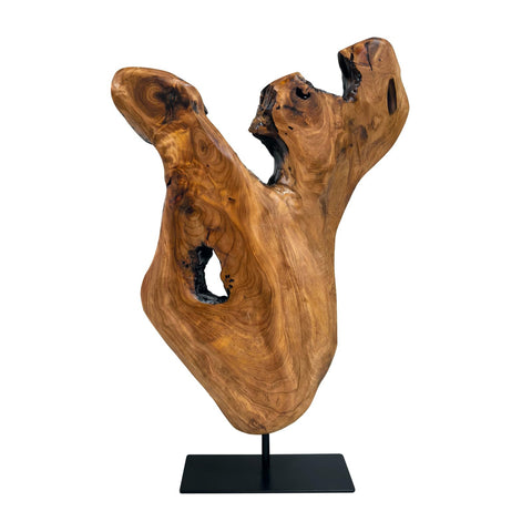 WELLAND rustic cedar statue with lacquer finish is easy to clean.