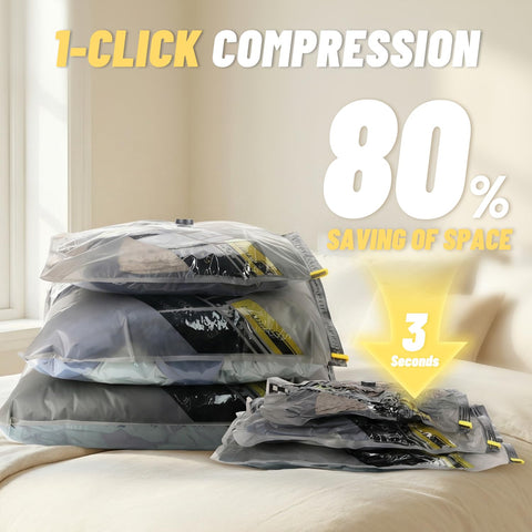 WellMall medium vacuum bag ready for efficient clothing compression.