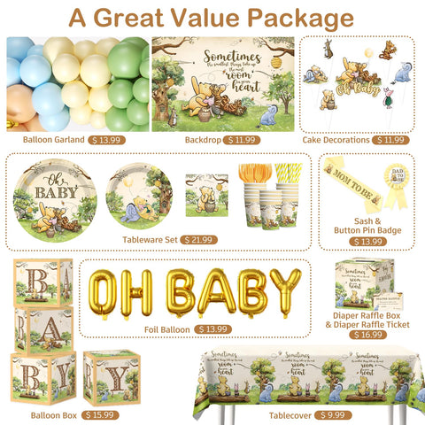 Wellspar bear-themed tableware with napkins and cups for a cohesive tablescape.