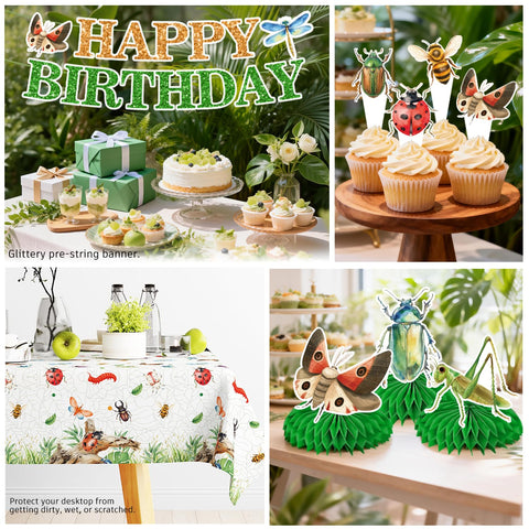 Wellspar bug cupcake toppers decorate treats with themed flair