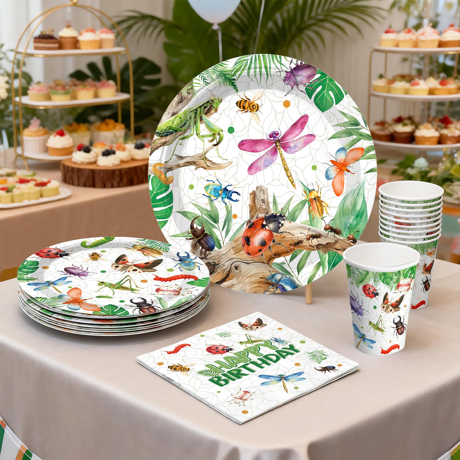 Wellspar honeycomb centerpieces serve as table focal points