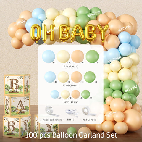 Wellspar diaper raffle box to organize baby shower prizes and games.