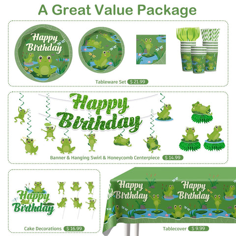Wellspar frog cake topper sits proudly on treats as a playful centerpiece