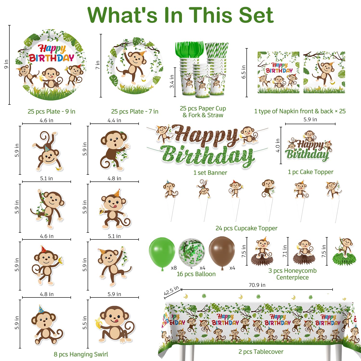 wellspar monkey cake topper as a focal point on the cake, adding charm.