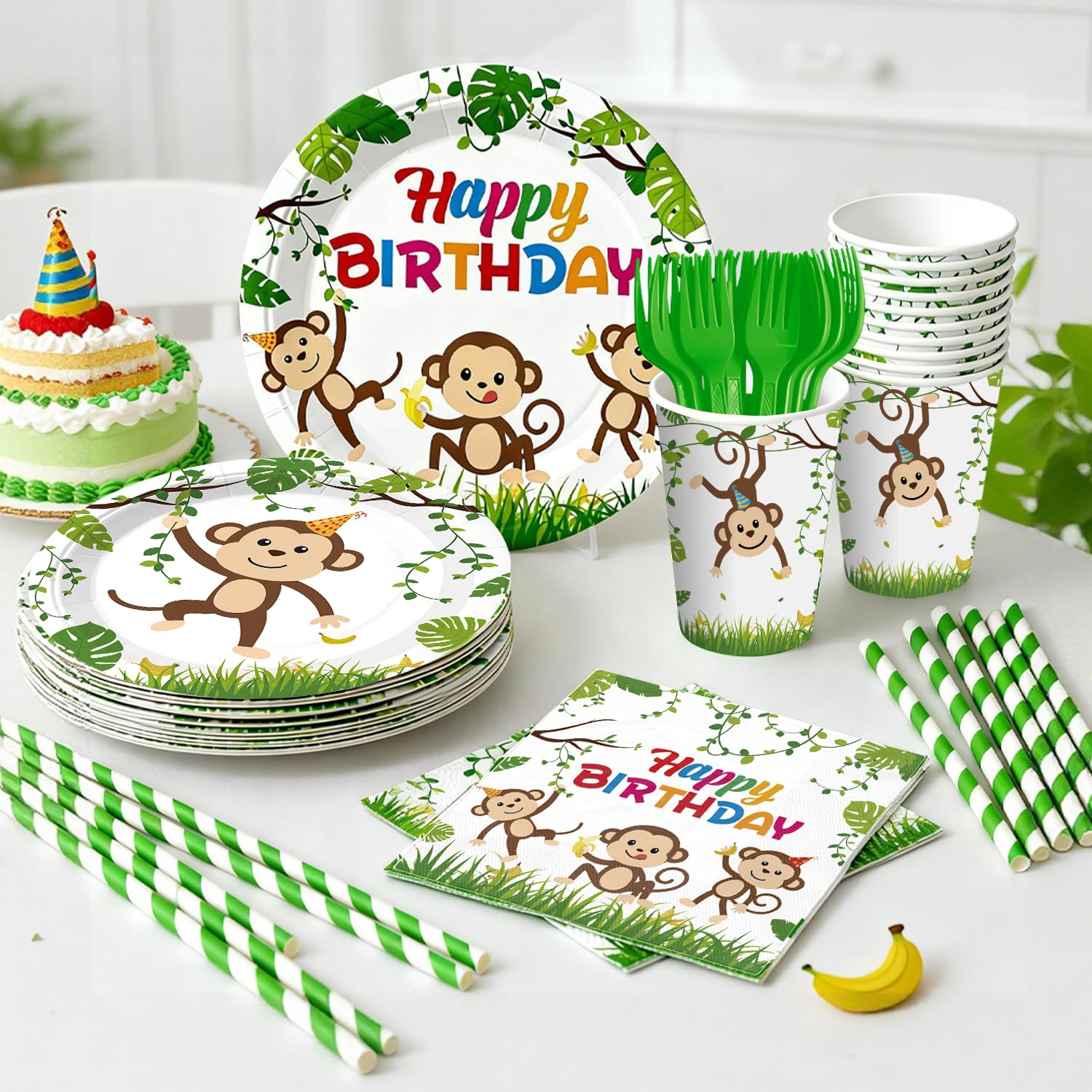 wellspar monkey hanging swirls add motion and color to the décor.
