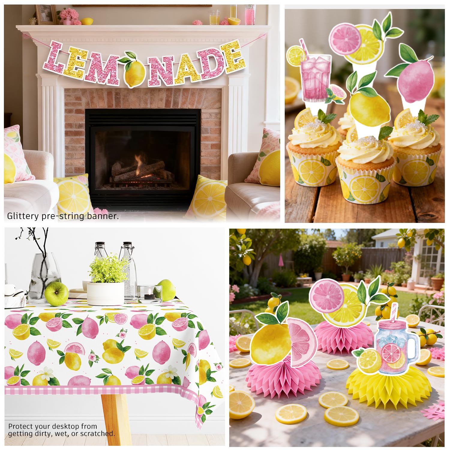 Wellspar cupcake toppers decorate treats with lemon charm