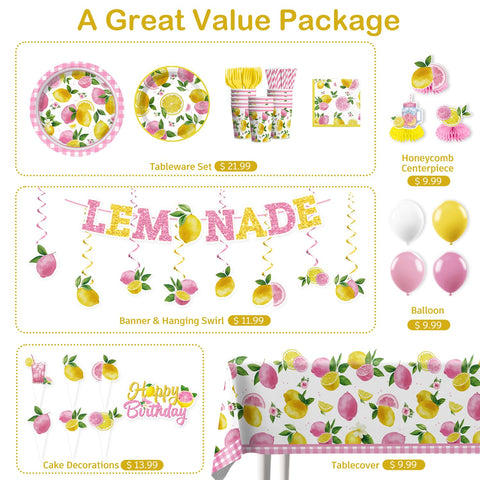 Wellspar pink lemonade tablecloth creates a durable party surface