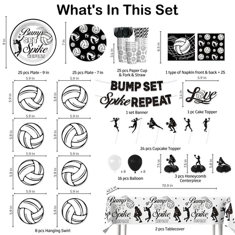 Wellspar volleyball tablecloth enhances party theme while protecting surfaces.