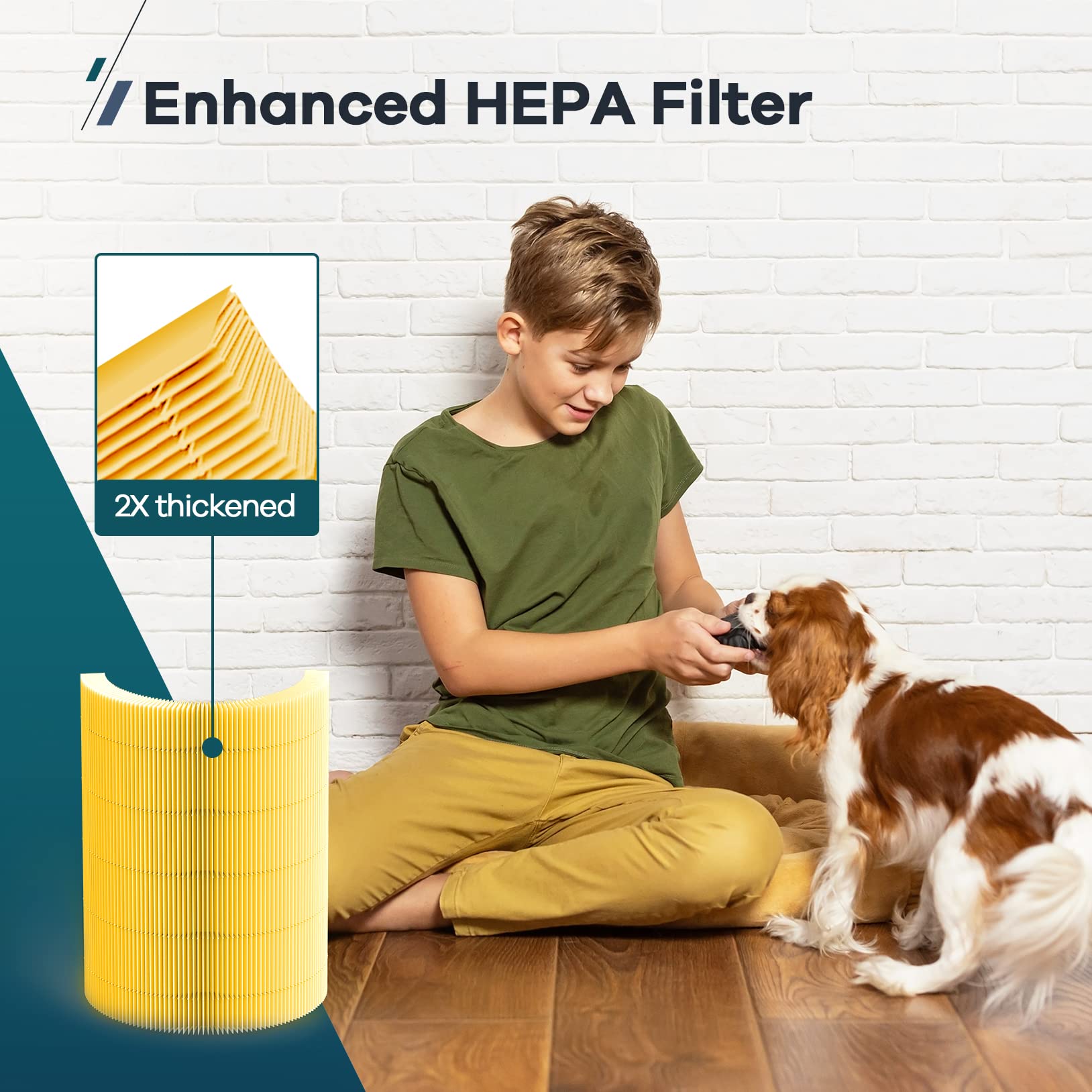WELOV P200S filter for pollen and dust improves indoor air quality