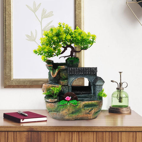 WEMAKMAK tabletop fountain doubles as a subtle humidifier for small spaces.