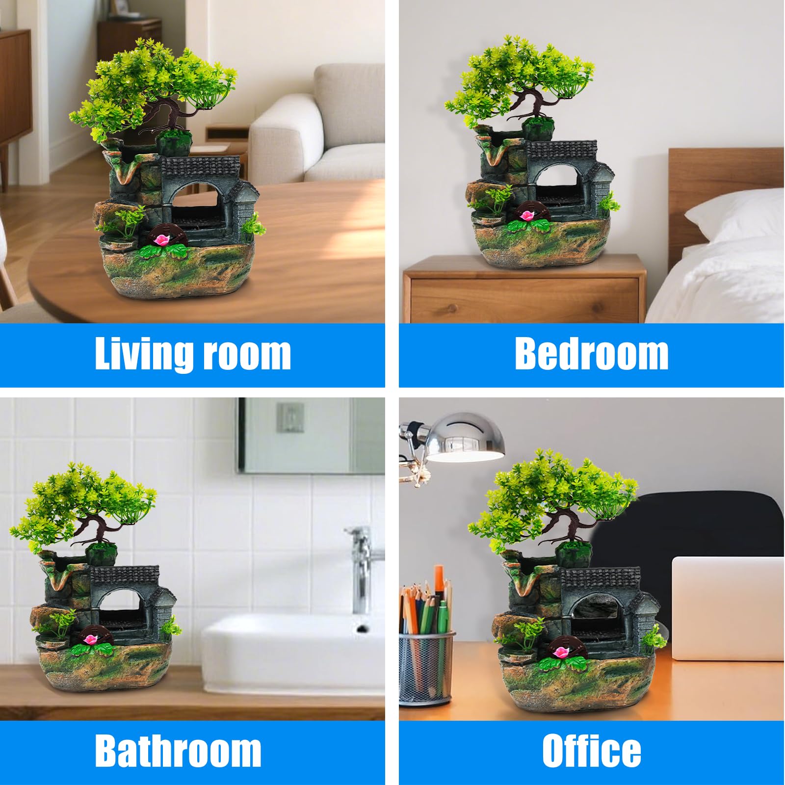 WEMAKMAK resin construction provides durable, low-maintenance desk decor.