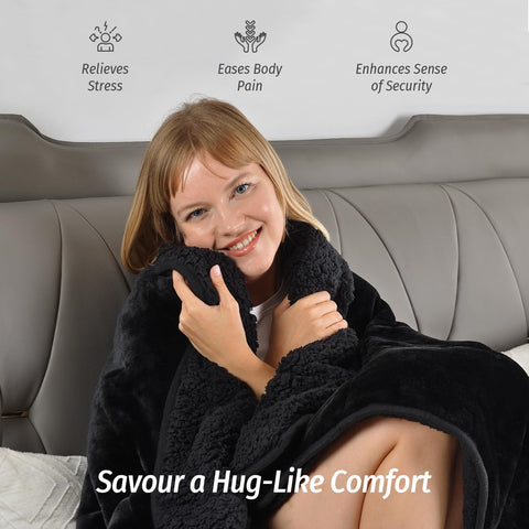 Wemore weighted blanket bead layer close-up emphasizes minimal noise.