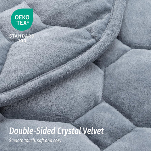 Wemore weighted lap blanket glass beads fill showing even weight distribution