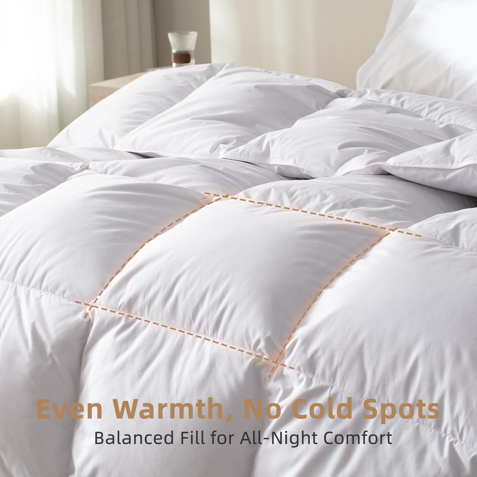 WENERSI duvet care instructions: machine wash and dry for easy upkeep