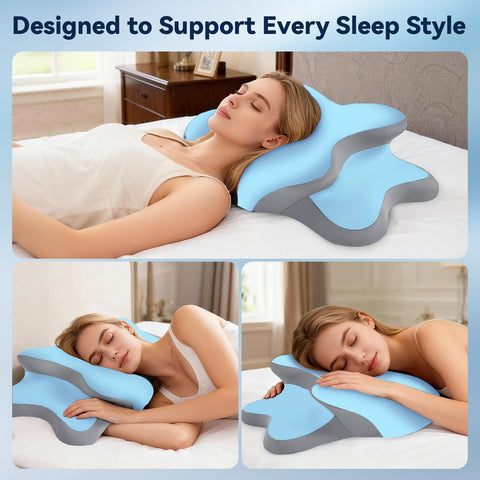 WENGTY queen-size pillow on bed for easy setup with standard cases.