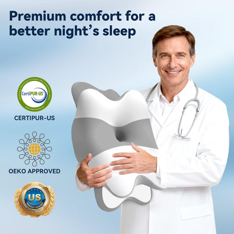WENGTY spinal-alignment-neck-support promotes proper posture while you sleep