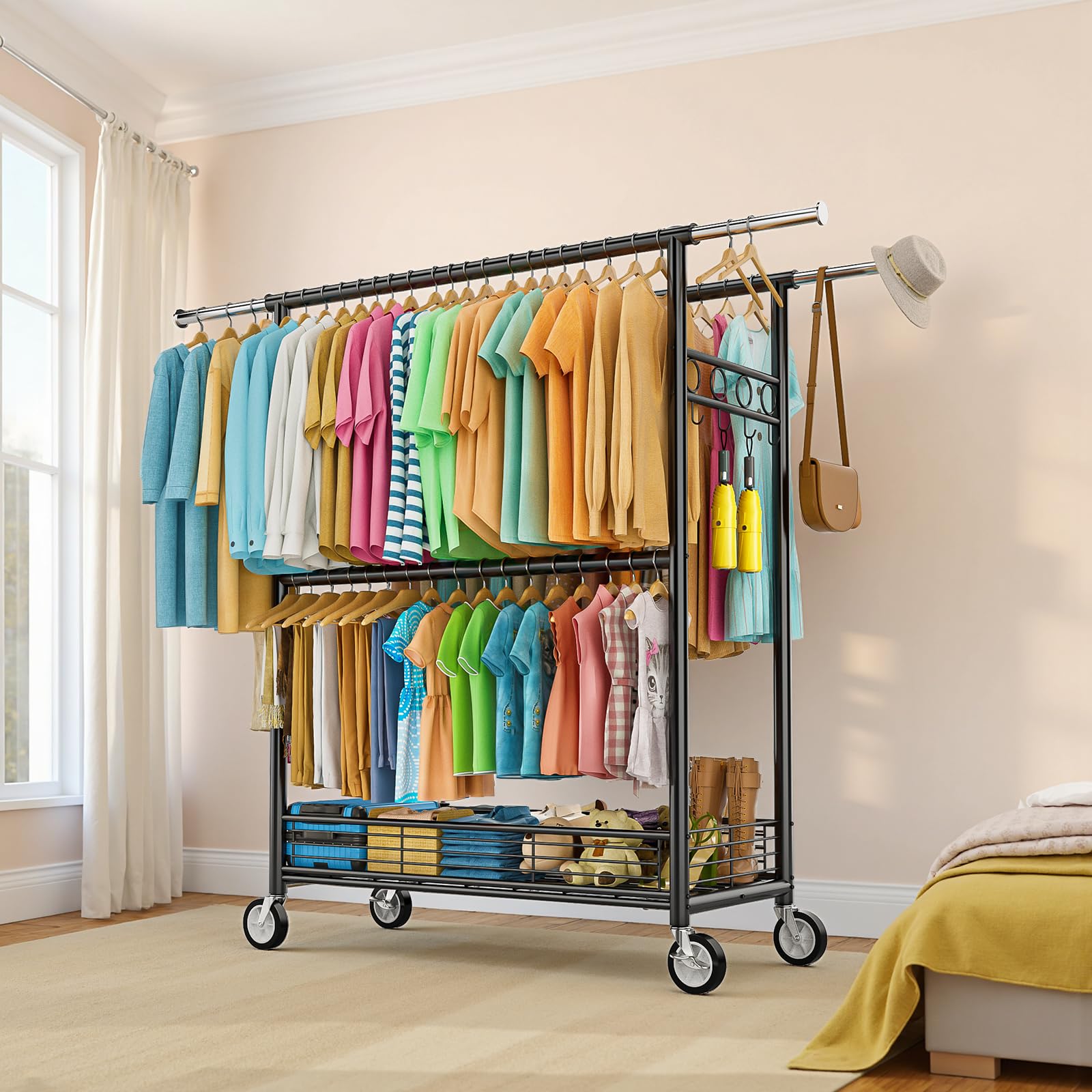 Wennop ideal for boutique, studio, or dorm use-case storage