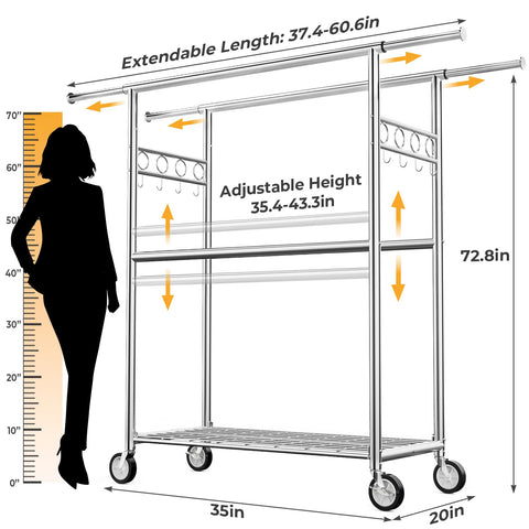 Wennop 20-inch upper bars spread reduces crowding on tops.