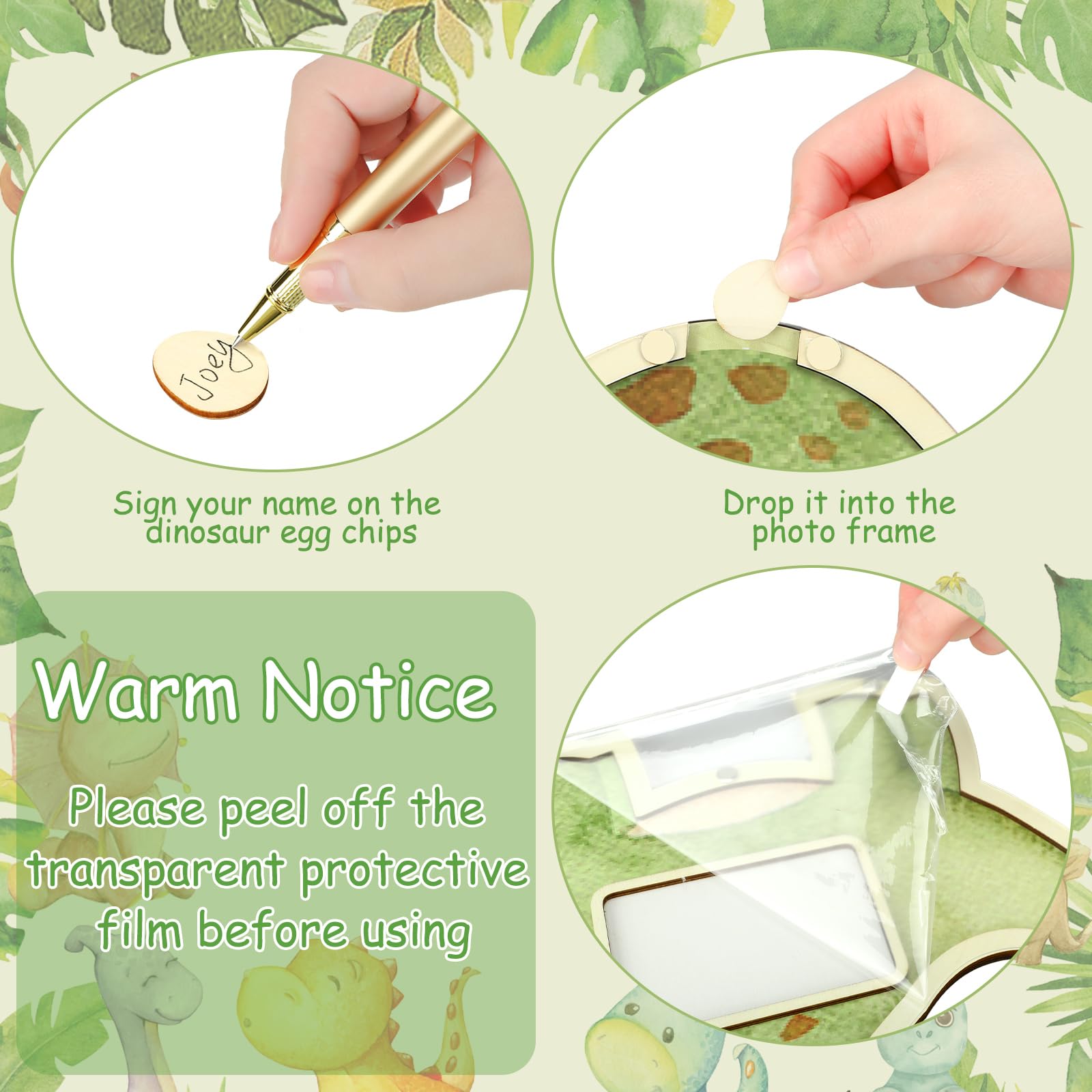Wenqik baby shower guest book alternative adds charming keepsakes