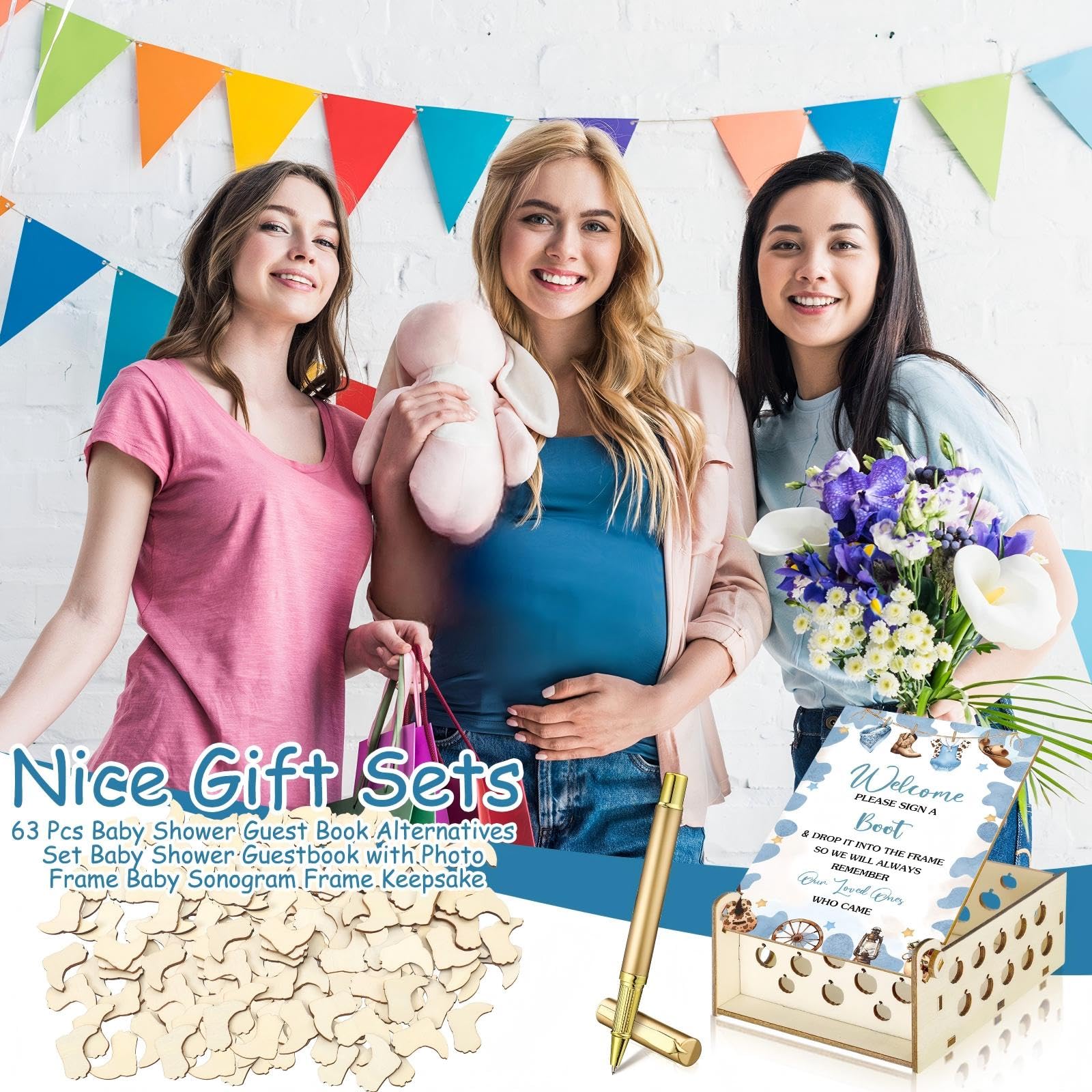 Wenqik baby shower table decor enhances guest interaction