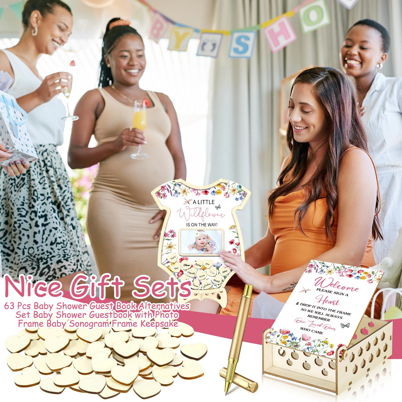 Wenqik guest book alternative packaging complements party decor