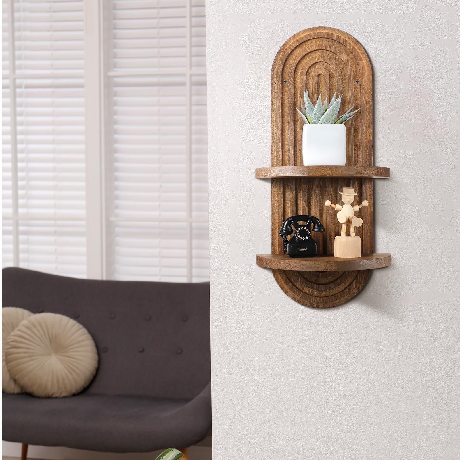 Wenqik nursery and bedroom wall shelves suit versatile decor.