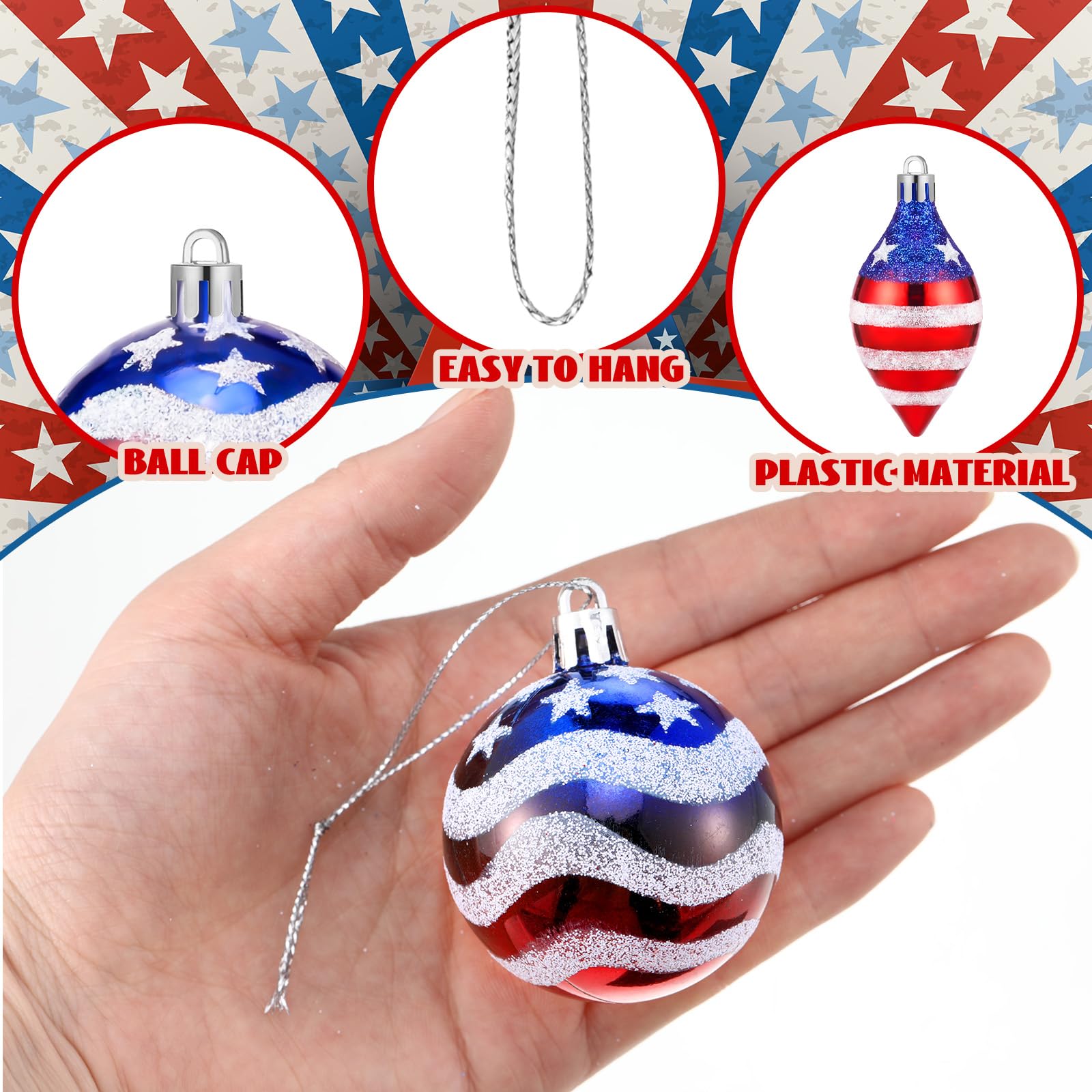 Wenqik easy-hang patriotic decorations ready to brighten any celebration