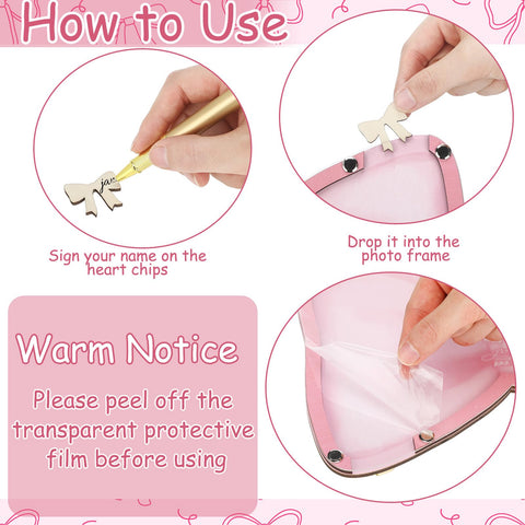 Wenqik pink bow frame close-up with soft pink finish