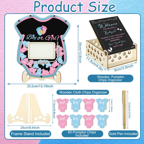 Wenqik pink-blue slices ideal for guest messages and memories.