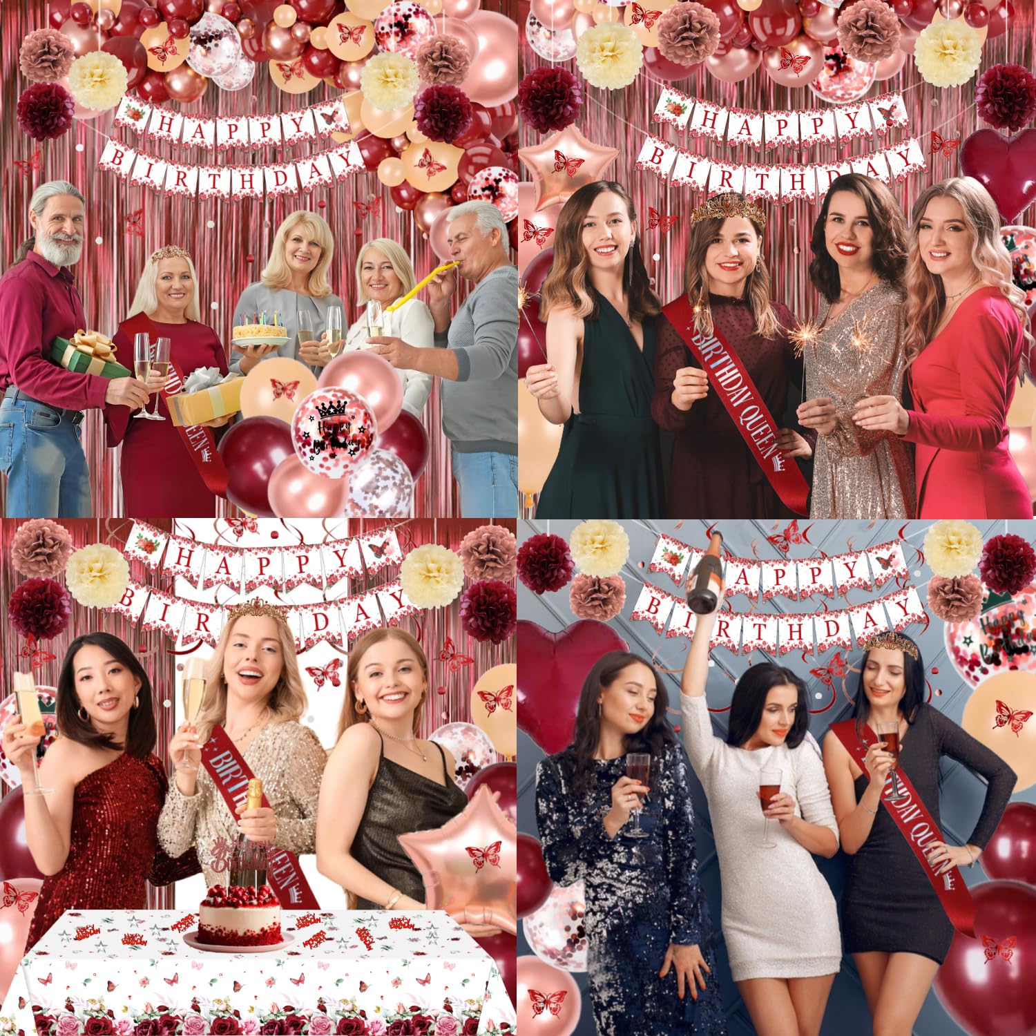 WEQTWL 18 inch pentagram foil balloon brightens arches and photos