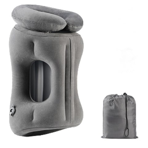 Werfeito 2-in-1 travel pillow supports neck comfort during flights