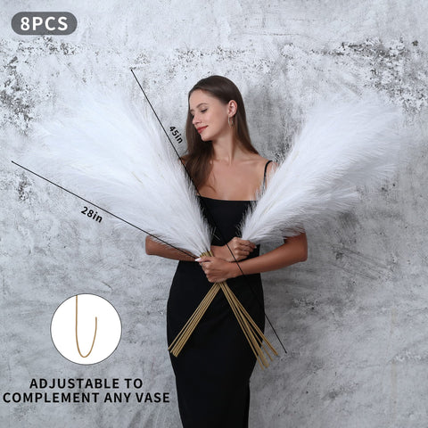 Wertuirk artisan-made pampas grass offers soft silk fullness with no shed.