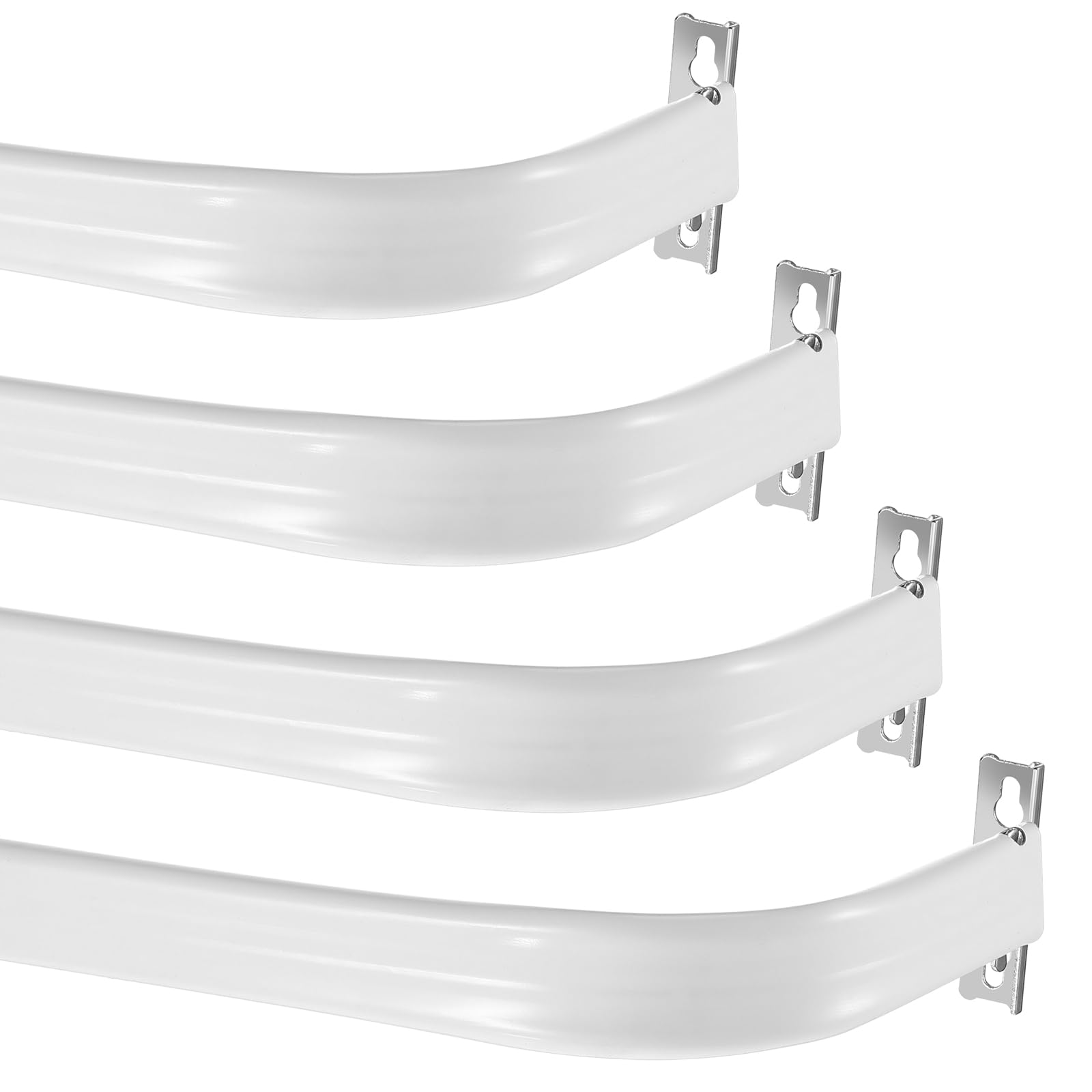 Wesiti 4-pack curtain rod with brackets for multi-room setup