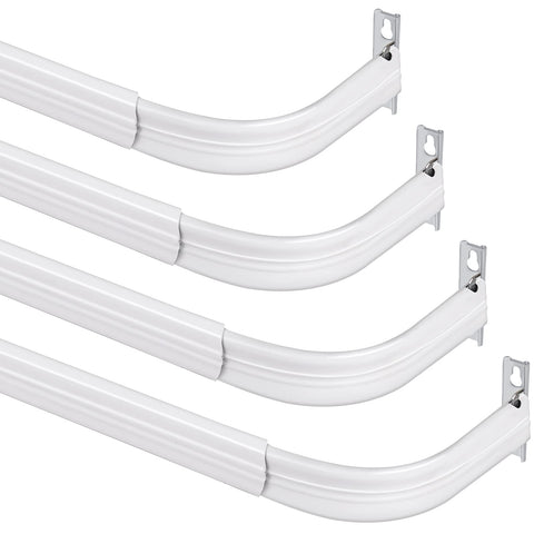 Wesiti curtain rod set with brackets for easy installation and versatile curtain pairing