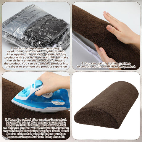 Wesiti Sherpa cover adds plush comfort to the bolster pillow.