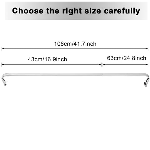 Wesiti telescoping curtain rod 25-42 inches adapts to many windows with solid support