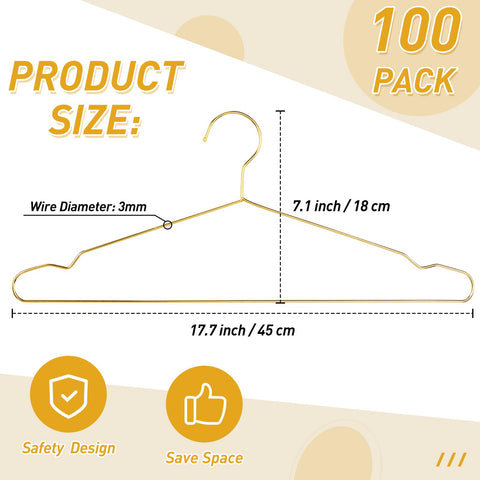 Wesiti ultra-thin metal hangers fit 17.7 in spaces without bulk
