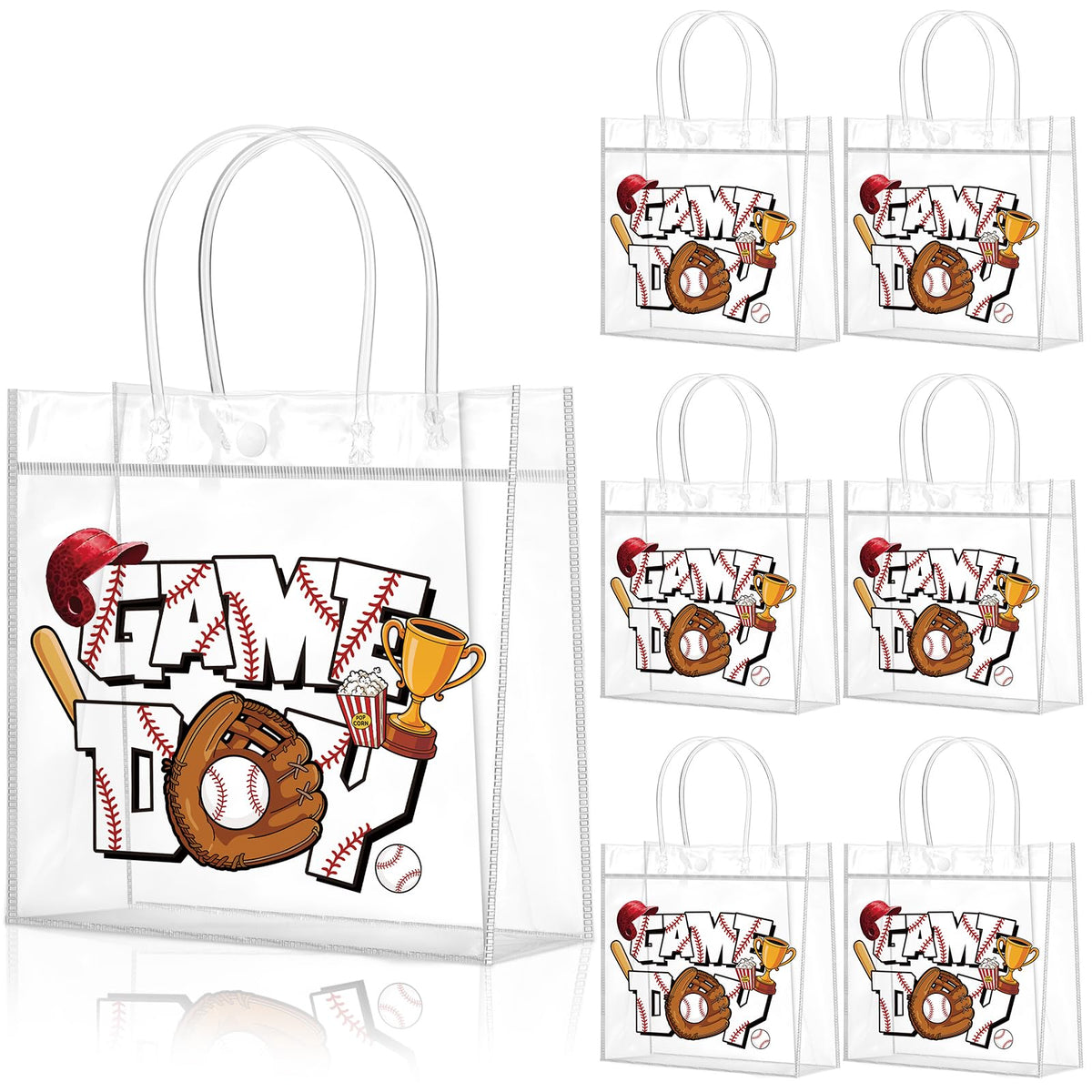 Wesnoy baseball gift bags with flat-bottom design for stable stuffing and easy gifting.