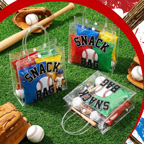 Wesnoy baseball pattern gift bags enhance event styling