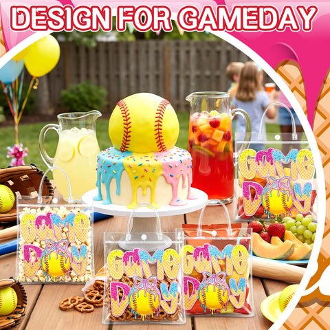 Wesnoy softball goodie bags foldable flat-bottom maximize storage at celebrations
