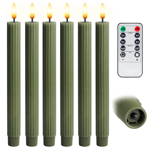 West Ivory battery-operated taper candle fitting standard holders