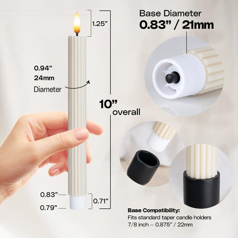 West Ivory remote control for easy timer and brightness adjustments