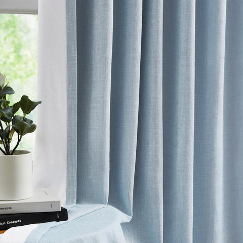 West Lake full blackout curtains with liners provide thermal insulation and quiet evenings