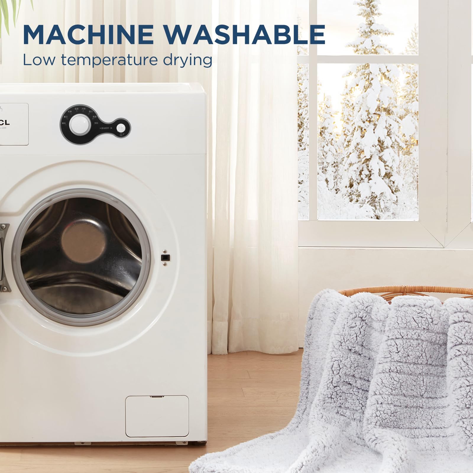 Westinghouse Electric Blanket Throw overheat protection adds safety during use.