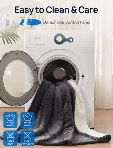 Westinghouse electric throw blanket charcoal color finish complements decor