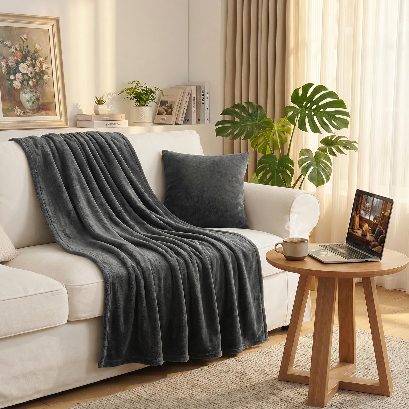 Westinghouse heated blanket throw durable storage keeps it neatly tucked away