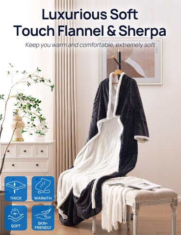 Westinghouse outer Flannel fleece surface for durable comfort.