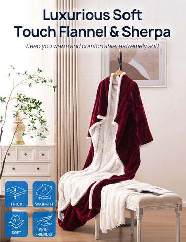 Westinghouse snuggle throw illustrating 2–10 hour timer for tailored warmth.